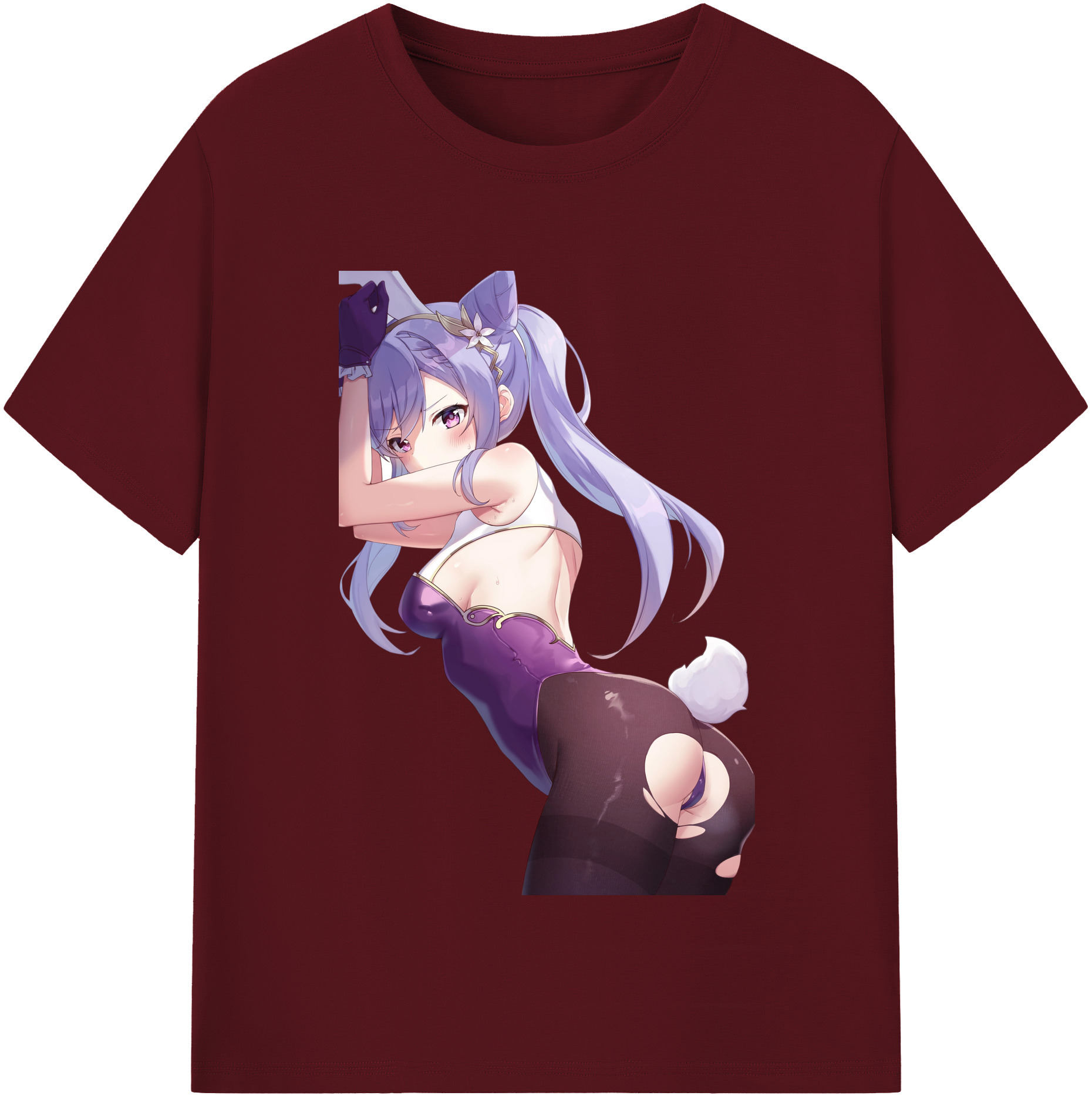 げんし神 刻晴 こくせい genshin Kokusei 綿100％半袖Tシャツ（フロントプリント）